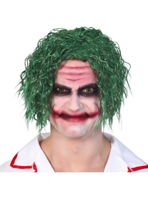 Peluca De Joker Despeinada Verde - Complementos Halloween Payasos