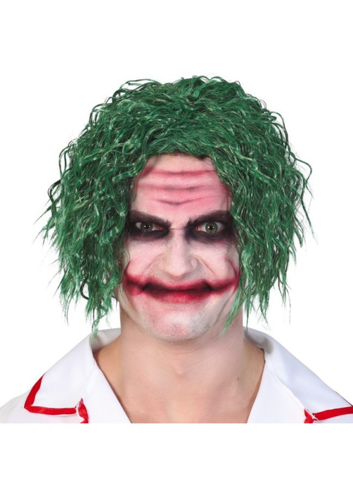 Peluca De Joker Despeinada Verde - Complementos Halloween Payasos