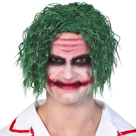 Peluca De Joker Despeinada Verde - Complementos Halloween Payasos