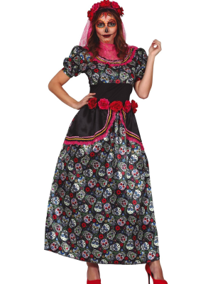 Disfraz de Catrina Calaveras - Disfraces de Esqueleto para Mujer