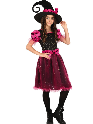 Disfraz de Bruja Pink Niña - Disfraces de Brujas y Hechiceros para Niñas