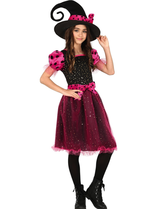 Disfraz de Bruja Pink Niña - Disfraces de Brujas y Hechiceros para Niñas