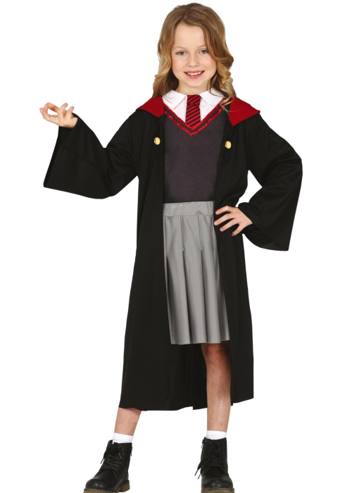 Disfraz de Estudiante de Magia Rojo Niña - Estudiante de Magia