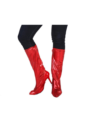 Cubrebotas Rojos con Brillo - Zapatos y Cubrezapatos