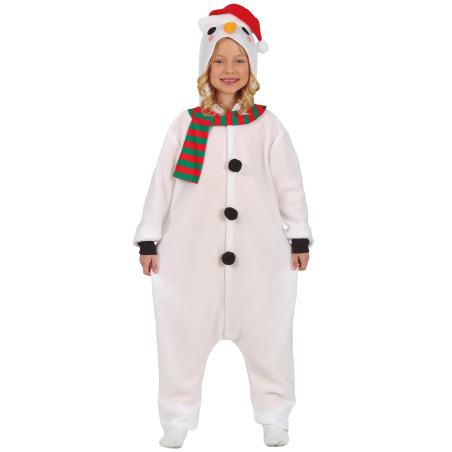 Disfraz de Muñeco de Nieve Pijama Infantil - Disfraces Navideños Infantiles