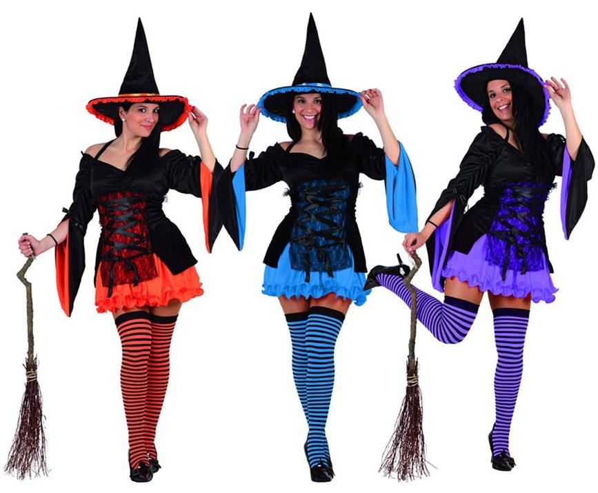 Disfraz De Bruja Colores