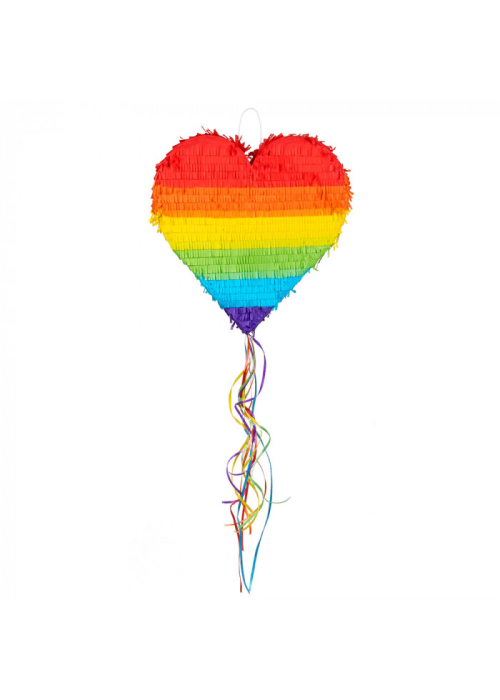Piñata Corazon Arcoiris - Piñatas