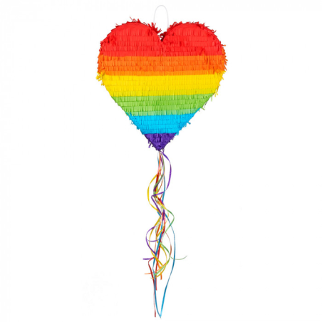Piñata Corazon Arcoiris - Piñatas