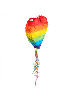 Piñata Corazon Arcoiris - Piñatas