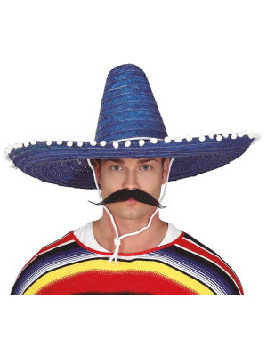 Sombrero Mejicano 60cm Azu - COMPLEMENTOS POR CATEGORIA