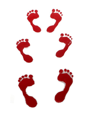 Buy Footprints Bloody for just 3.60€ – costume Shop online