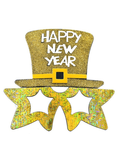 Gafas Happy New Year Oro - Gafas para Cotillon