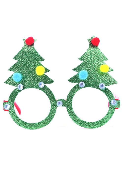Gafas Arboles de Navidad Glitter - Gafas para Cotillon