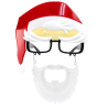 Gafas Noel con Barba - Gafas para Cotillon