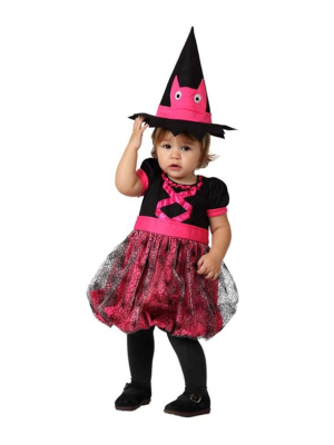 Comprar Disfraz de Bruja Rosa Bebe - Disfraces de Brujas y Hechiceros para Bebes