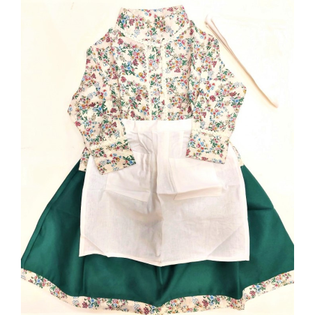 Conjunto Casera Mujer Verde Laida - Trajes Neska o Baserritarra Mujer