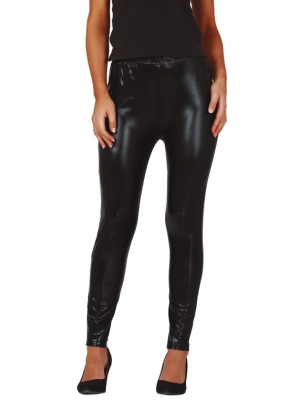 Leggins Negro Brillo - Medias y Pantys