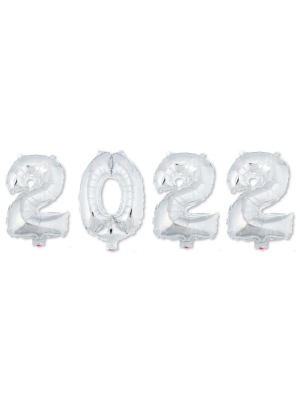 Pack Globos año 2022 Plateado