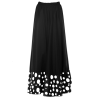 Falda Sevillana Doble Volante Lunar Blanco