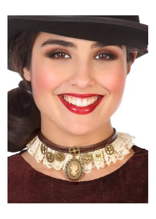 Collar Gargantilla Steampunk - Complementos de Steampunk