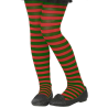 Panty de Rayas Rojo y Verde Infantil