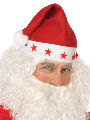 Gorro Papa Noel con Estrellas con Luz - Gorros y Diademas para Cotillon