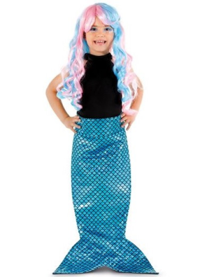 Cola de Sirena Azul Infantil - Complementos de la Sirenita