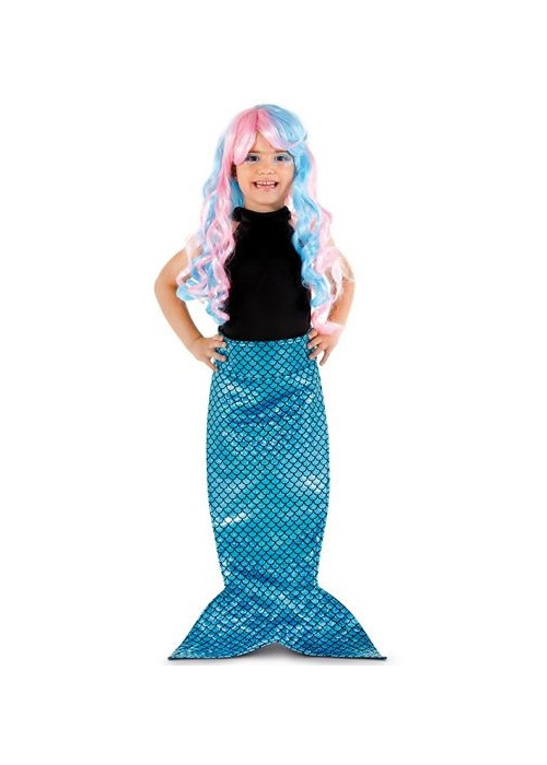 Cola de Sirena Azul Infantil - Complementos de la Sirenita