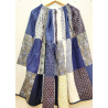 Falda Casera Azul Patchwork - Faldas Regionales, Enaguas y Pololos