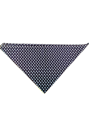 Pañuelo Casera Grande Azul Oscuro Flores Araotz - Pañuelos y Delantales Regionales