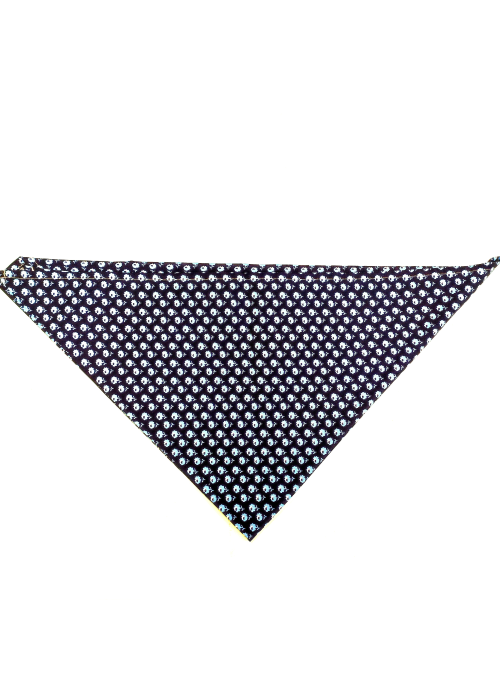 Pañuelo Casera Grande Azul Oscuro Flores Araotz - Pañuelos y Delantales Regionales