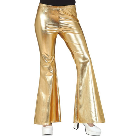 Pantalones Campana Oro - Complementos años 70-80 (Disco)