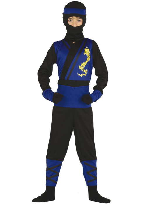 Disfraz de Ninja Azul - Disfraces Orientales para Niños