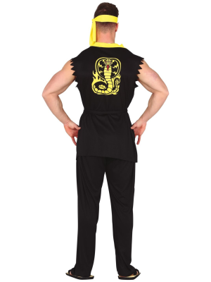 Disfraz de Karateka Cobra Negro - Disfraces Orientales para Hombre