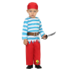 Disfraz de Pirata de Rayas Azul Bebe - Disfraces de Piratas para Bebes
