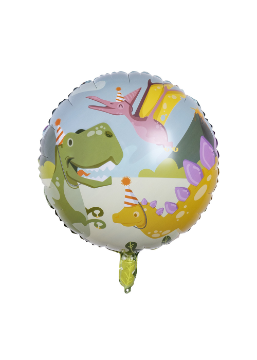 Globo Circular Dinosaurios - Fiestas de Cumpleaños de Dinosaurios