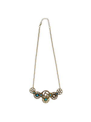 Collar Steampunk Ruecas - Complementos de Steampunk