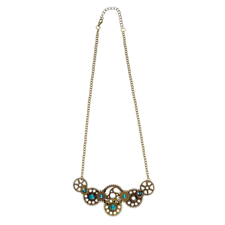 Collar Steampunk Ruecas - Complementos de Steampunk