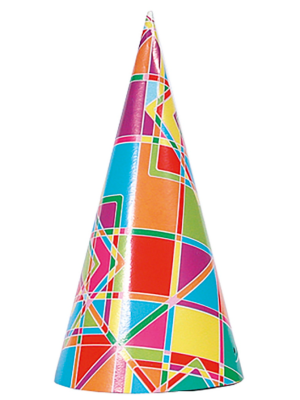 Gorro Cono Carton Colores Surtidos - Gorros y Diademas para Cotillon