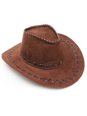 Sombrero Vaquero Tejano Infantil Marron - Complementos de Vaqueros