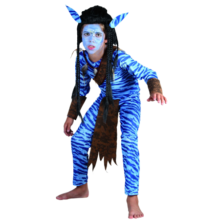 Disfraz de Avatar Niño - Disfraces de Indigenas Azules Infantiles