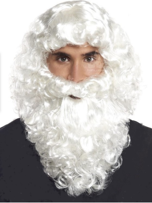Perruca i Barba-Rei-Blanc Mag