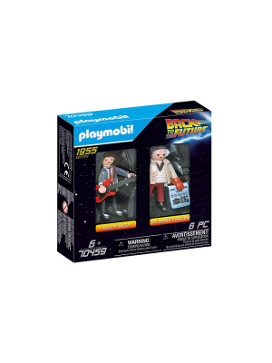 BACK TO THE FUTURE MARTY MCFLY Y DR. EMMETT BROWN - PLAYMOBIL