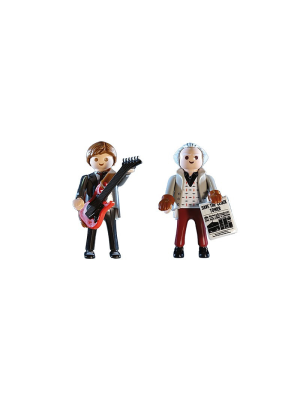 BACK TO THE FUTURE MARTY MCFLY Y DR. EMMETT BROWN - PLAYMOBIL
