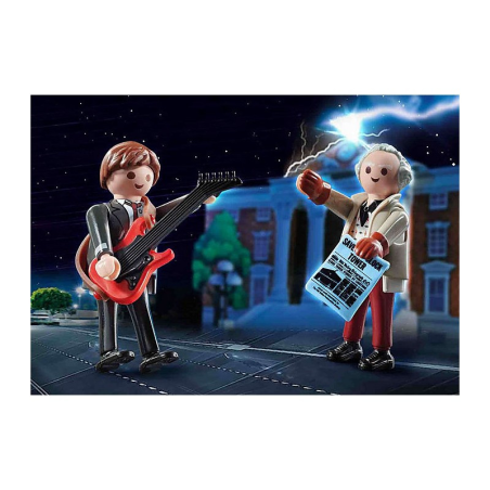 BACK TO THE FUTURE MARTY MCFLY Y DR. EMMETT BROWN - PLAYMOBIL