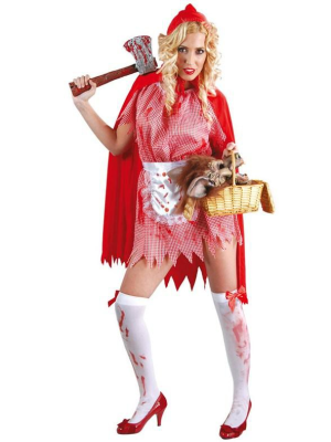 Disfraz Sangriento de Caperucita - Disfraces de Halloween para Mujer