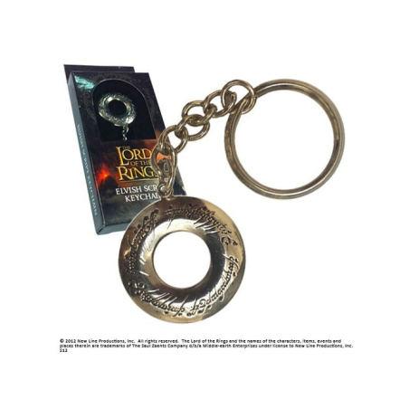 LLAVERO METÃLICO ELVISH SCRIPT - EL SEÃ‘OR DE LOS ANILLOS - Regalos de El Señor de Los Anillos