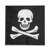 Servilletas Calavera Pirata 20 Unid - Fiestas de Cumpleaños de Piratas