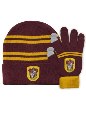 Set de Guantes + Gorro para niño - Gryffindor - Harry Potter - Regalos de Harry Potter