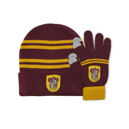Set de Guantes + Gorro para niño - Gryffindor - Harry Potter - Regalos de Harry Potter